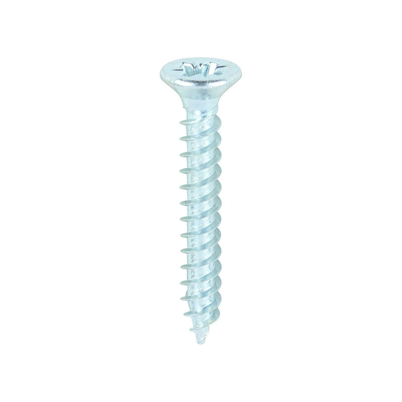 TIMCO Twin-Threaded Countersunk Silver Woodscrews — Box