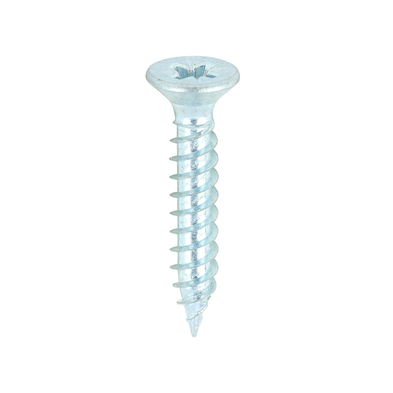 TIMCO Twin-Threaded Countersunk Silver Woodscrews — Box