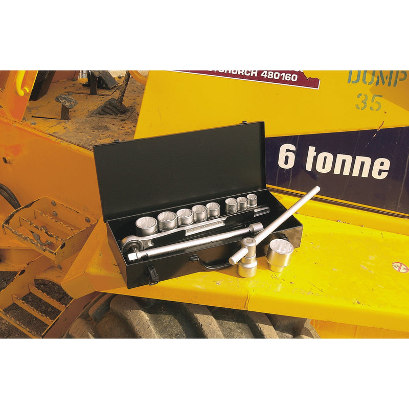 Draper 00385 Elora Metric Socket Set, 3/4" Sq. Dr. (13 Piece)