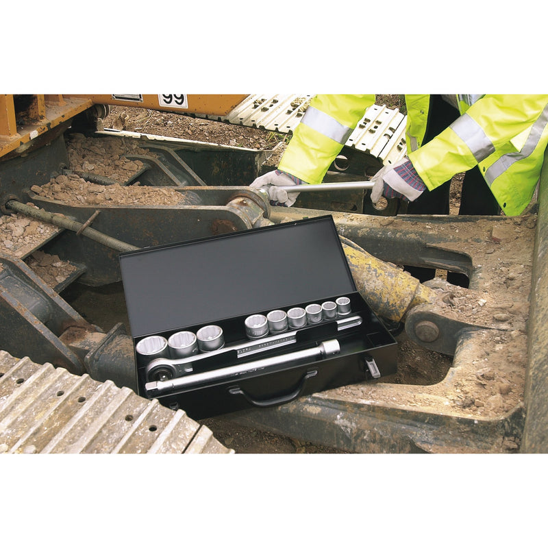 Draper 00385 Elora Metric Socket Set, 3/4" Sq. Dr. (13 Piece)