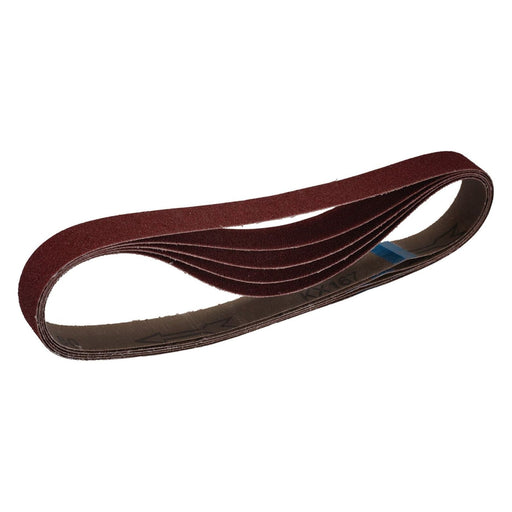 Draper 08695 Cloth Sanding Belt, 25 x 762mm, 80 Grit (Pack of 5)