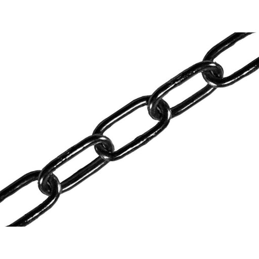 Faithfull Black Japanned Chain 4.0mm x 2.5m - Max. Load 120kg Faithfull - RockBottom Northampton