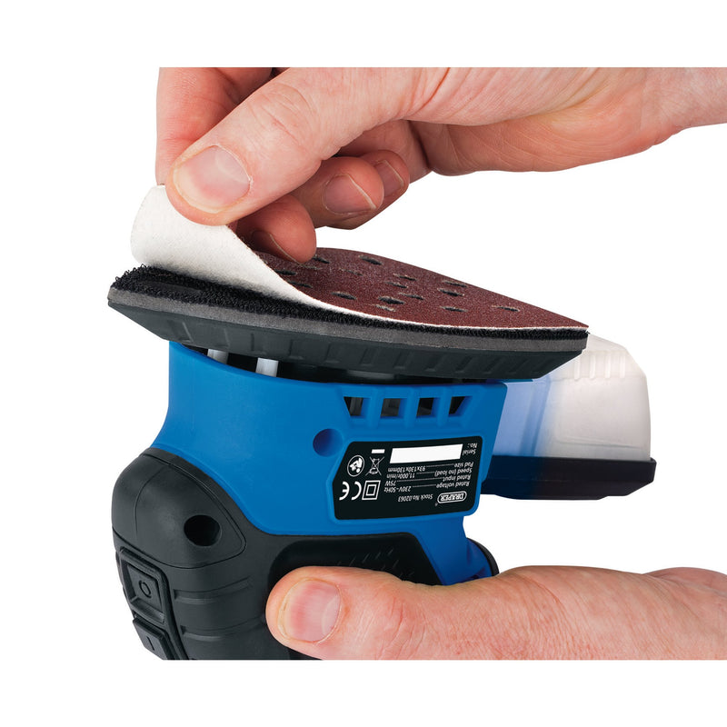 Draper 02063 230V Draper Storm Force® Tri-Base Detail Sander, 75W