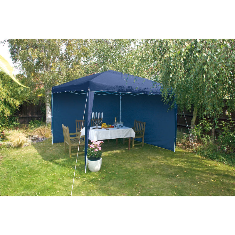 Draper 02577 Gazebo Side Panels, 3 x 1.9m, Blue (Pack of 2)