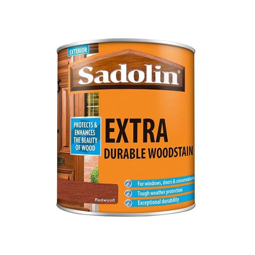 Sadolin Extra Durable Woodstain Redwood 1 litre Sadolin - RockBottom Nothampton