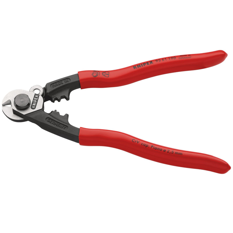 Draper 03047 KNIPEX 95 61 190 SB Wire Rope Cutter Forged, 190mm