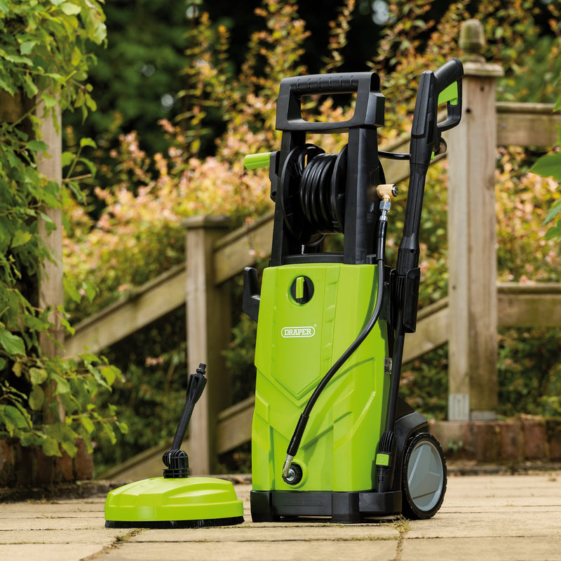 Draper 03095 230V Pressure Washer, 2200W, 165Bar, Green