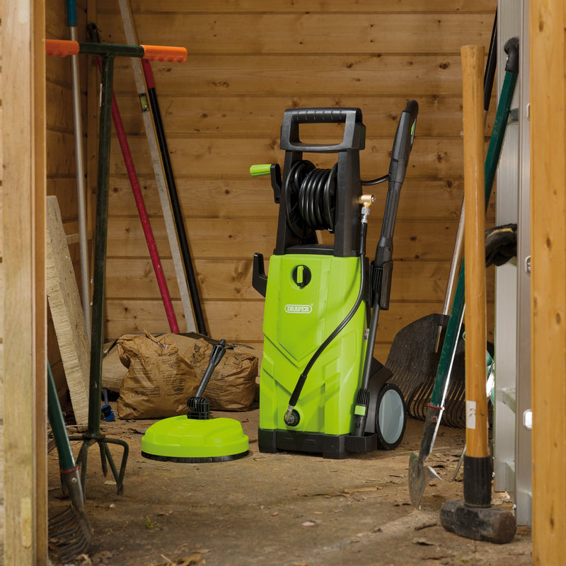Draper 03095 230V Pressure Washer, 2200W, 165Bar, Green