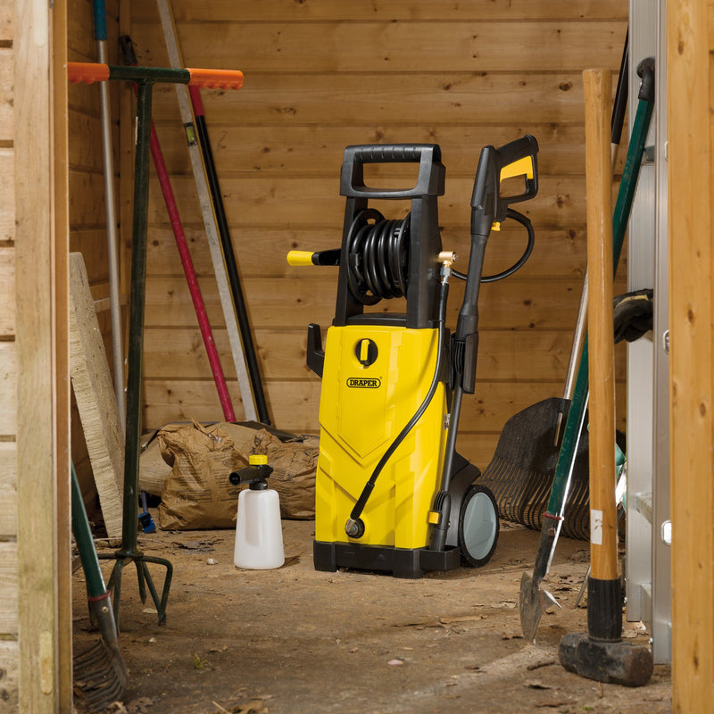 Draper 03096 230V Pressure Washer, 2200W, 165Bar, Yellow