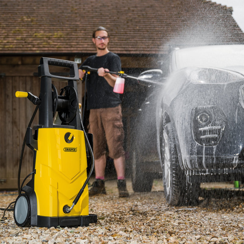 Draper 03096 230V Pressure Washer, 2200W, 165Bar, Yellow