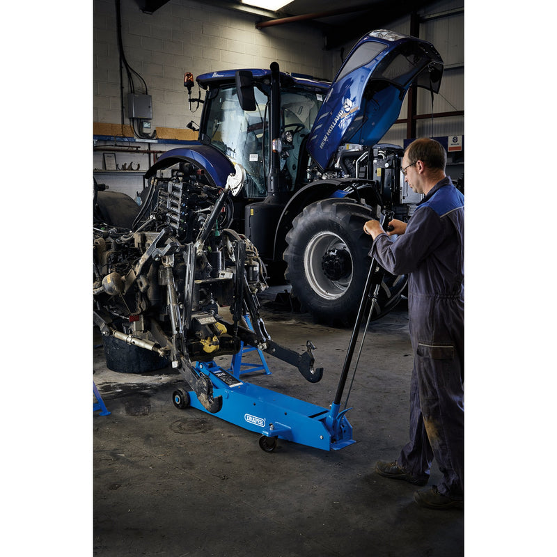 Draper 03494 Long Chassis Trolley Jack, 10 Tonne