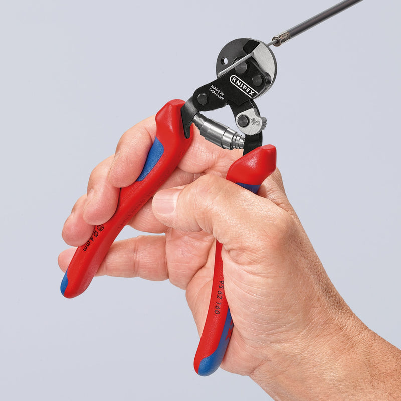 Draper 04598 KNIPEX 95 62 160 SB Wire Rope Cutter for High-Strength Wire Rope, 160mm
