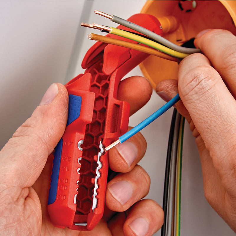 Draper 04599 KNIPEX 16 95 02 SB ErgoStrip® Universal Stripping Tool for Left-Handers, 135mm