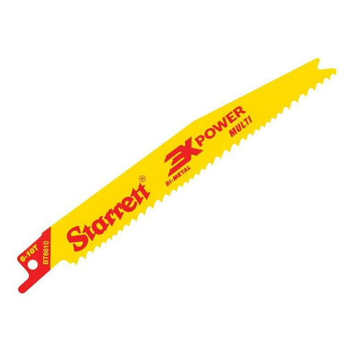 Starrett BT6610-5 Bi-Metal Reciprocating Blade, Tapered 152mm 6-10 TPI (Pack 5) Starrett - RockBottom Nothampton
