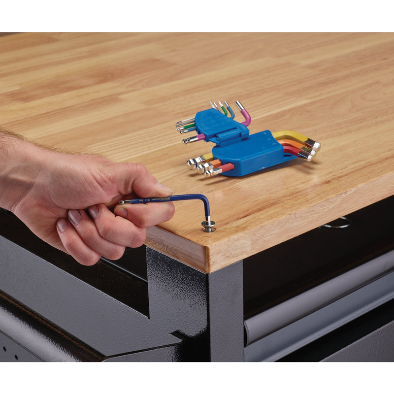Draper 04912 Draper Expert Metric Short Arm Ball End Hex Key Set, Colour Coded (9 Piece)