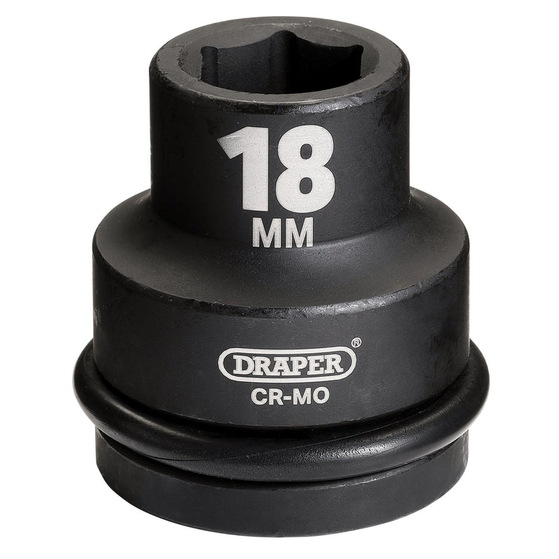 Draper 04999 Draper Hi-TORQ® Impact Socket, 3/4" Sq. Dr., 18mm