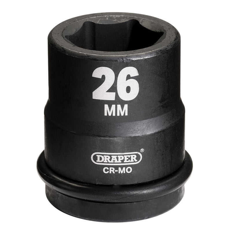 Draper 05007 Draper Hi-TORQ® Impact Socket, 3/4" Sq. Dr., 26mm