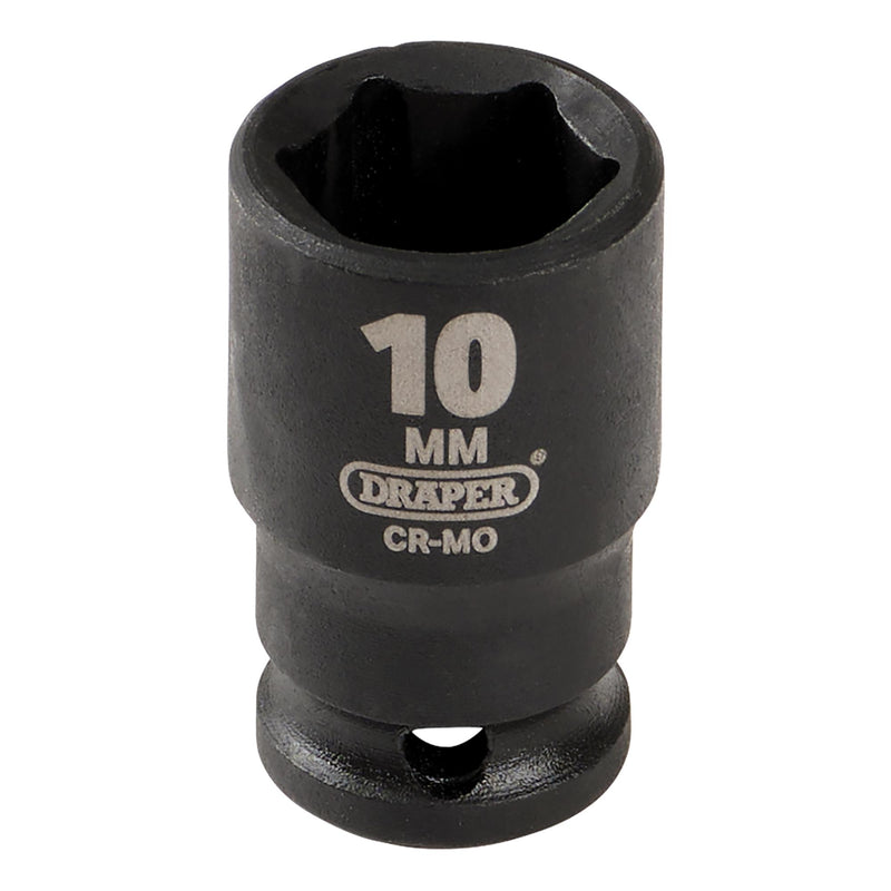 Draper 05014 Draper HI-TORQ® 6 Point Impact Socket, 1/4" Sq. Dr., 10mm