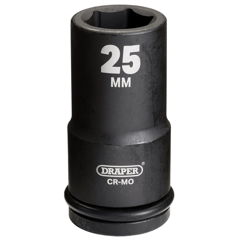 Draper 05057 Draper Hi-TORQ® Deep Impact Socket, 3/4" Sq. Dr., 25mm