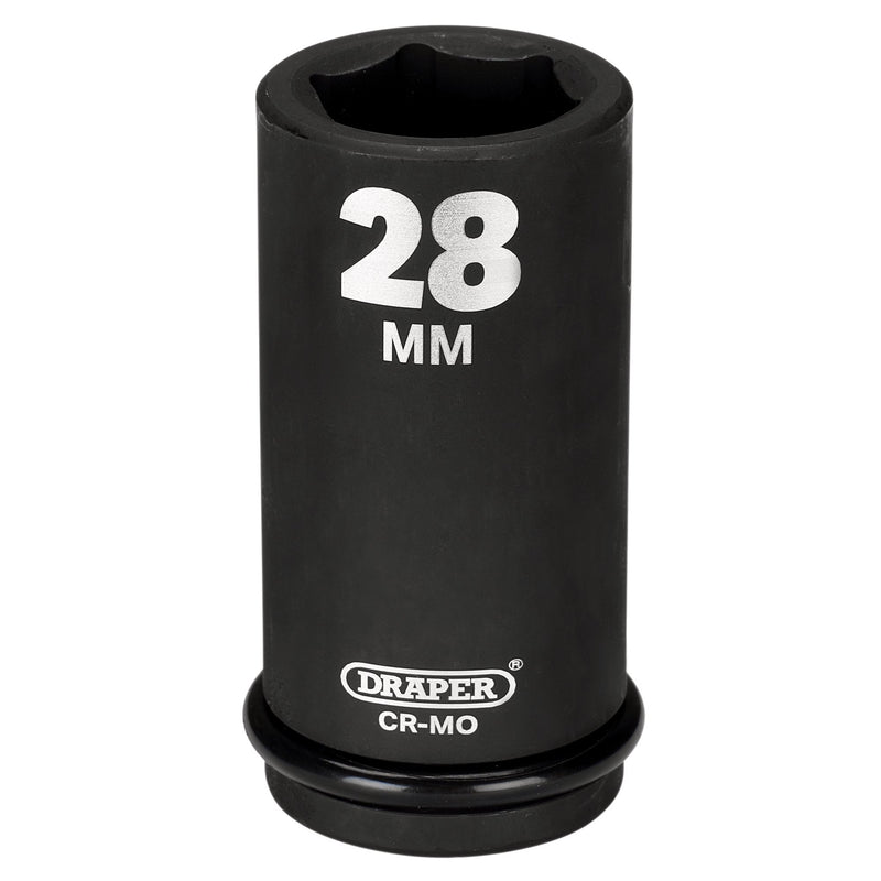 Draper 05060 Draper HI-TORQ® 6 Point Deep Impact Socket, 3/4" Sq. Dr., 28mm