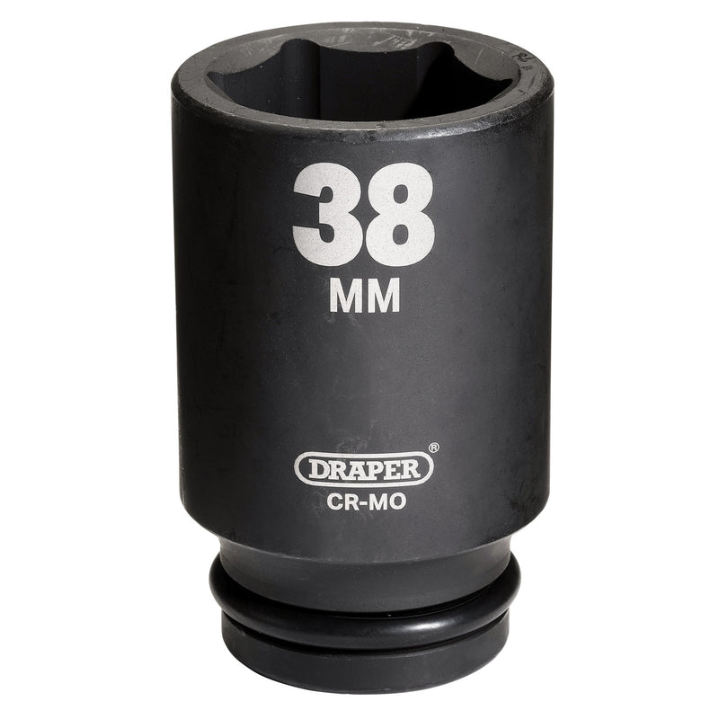 Draper 05069 Draper Hi-TORQ® Deep Impact Socket, 3/4" Sq. Dr., 38mm