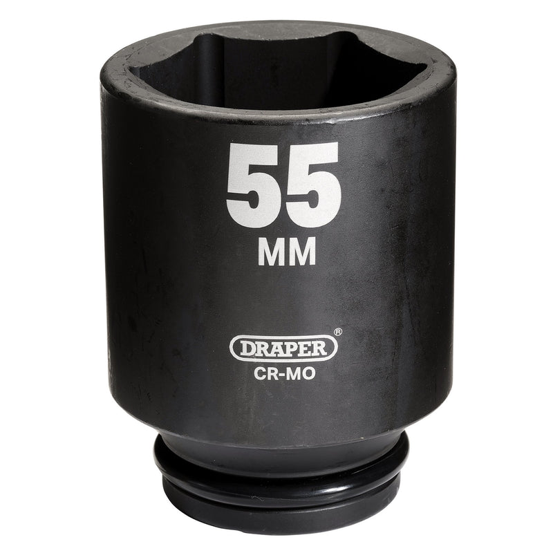 Draper 05085 Draper Hi-TORQ® Deep Impact Socket, 3/4" Sq. Dr., 55mm