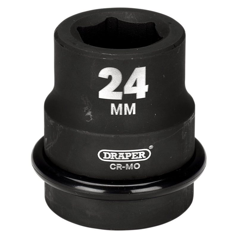 Draper 05105 Draper HI-TORQ® 6 Point Impact Socket, 1" Sq. Dr., 24mm
