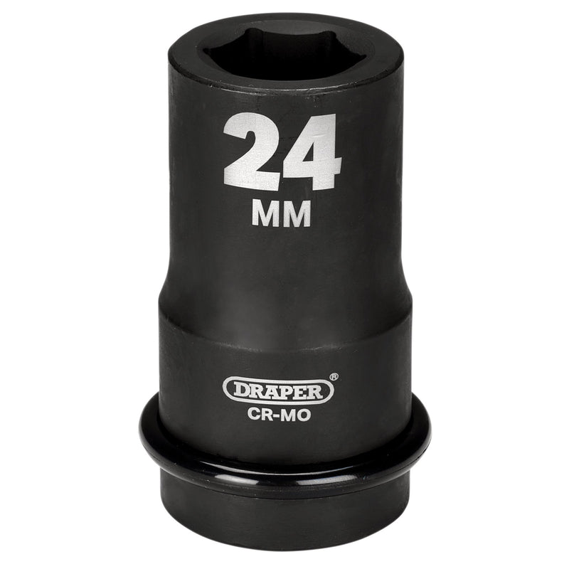 Draper 05139 Draper HI-TORQ® 6 Point Deep Impact Socket, 1" Sq. Dr., 24mm
