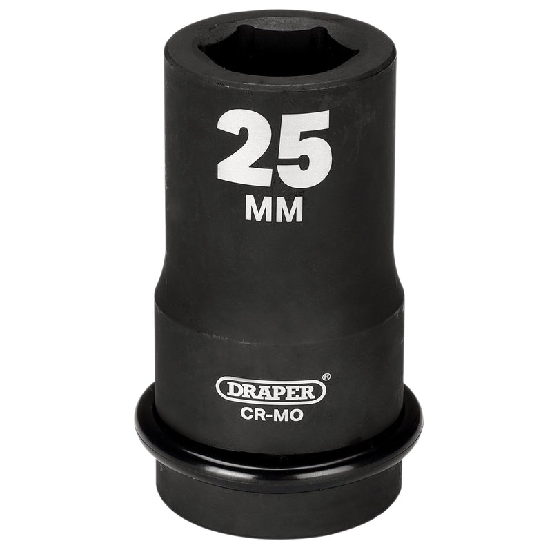 Draper 05140 Draper HI-TORQ® 6 Point Deep Impact Socket, 1" Sq. Dr., 25mm