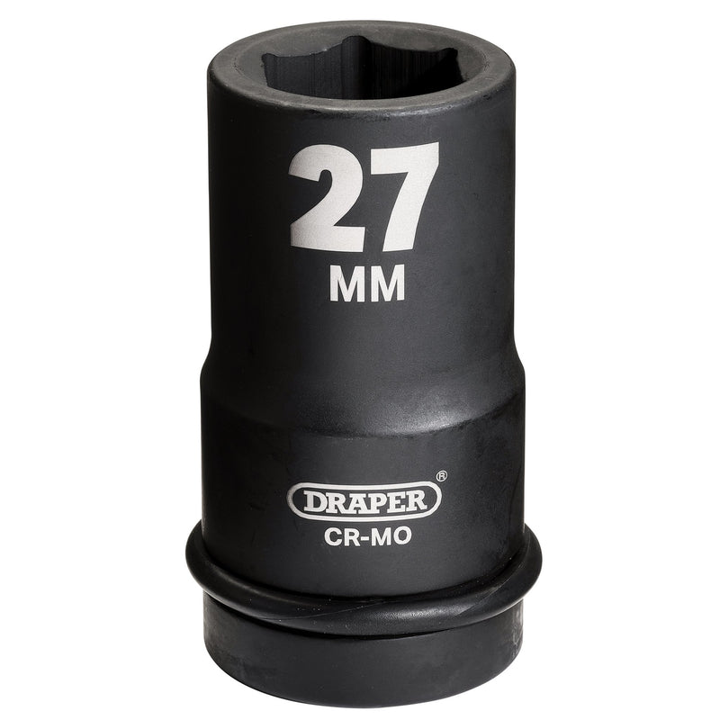 Draper 05142 Draper Hi-TORQ® Deep Impact Socket, 1" Sq. Dr., 27mm