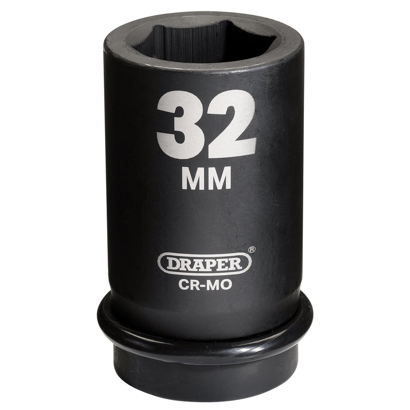 Draper 05146 Draper Hi-TORQ® Deep Impact Socket, 1" Sq. Dr., 32mm