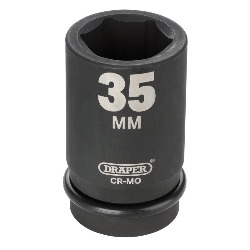 Draper 05149 Draper HI-TORQ® 6 Point Deep Impact Socket, 1" Sq. Dr., 35mm