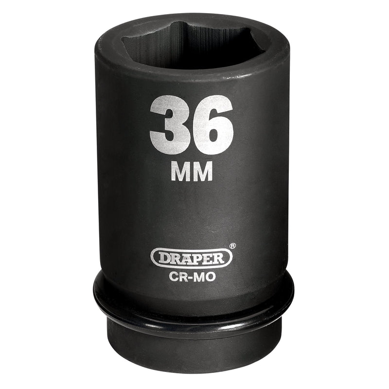 Draper 05150 Draper HI-TORQ® 6 Point Deep Impact Socket, 1" Sq. Dr., 36mm