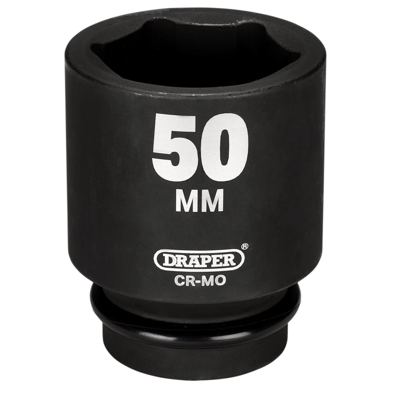 Draper 05155 Draper HI-TORQ® 6 Point Deep Impact Socket, 1" Sq. Dr., 50mm