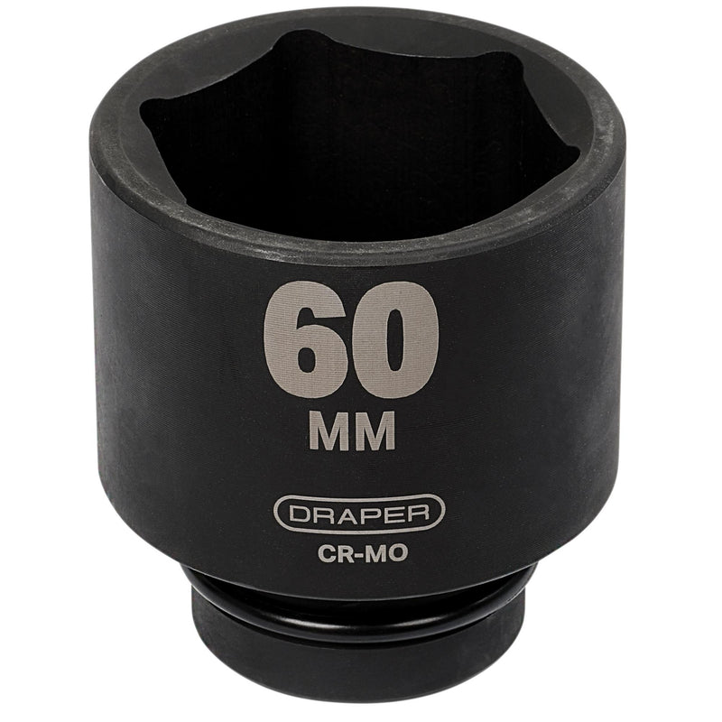 Draper 05157 Draper HI-TORQ® 6 Point Deep Impact Socket, 1" Sq. Dr., 60mm