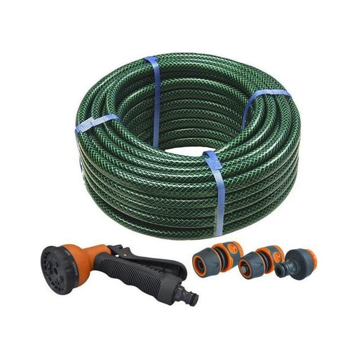 Faithfull PVC Reinforced Hose 15m Fittings & Spray Gun Faithfull - RockBottom Northampton