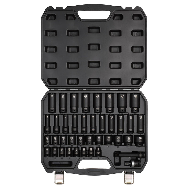 Draper 07106 Draper Hi-TORQ® Impact Socket Set, 1/2" Sq. Dr. (40 Piece)