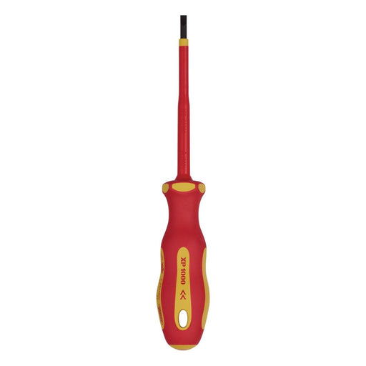 Draper XP1000 VDE Plain Slot Screwdriver, 4.0 x 100mm 64414 Draper - Town Tools 
