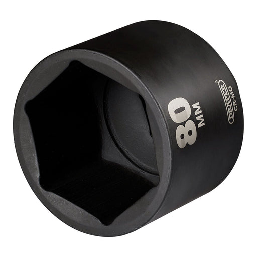 Draper 08525 Draper HI-TORQ® Deep Impact Socket, 1" Sq. Dr., 80mm