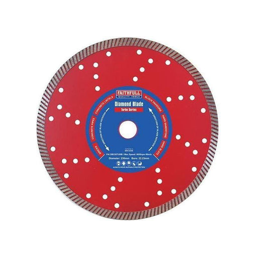 Faithfull Turbo Cut Diamond Blade 230 x 22mm Faithfull - RockBottom Northampton