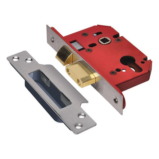 Union StrongBOLT 22EU EUS-SS-2.5 Euro Sashlock Stainless Steel 68mm 2.5in UNION - RockBottom Northampton