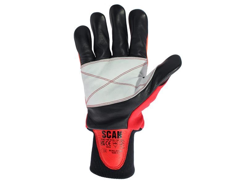 Scan Class 1 Dual Hand Chainsaw Leather Gloves - XL (Size 10) Scan - RockBottom Nothampton
