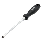 Draper Slotted Hard Grip Screwdriver, 8.0 x 150mm Draper - Town Tools