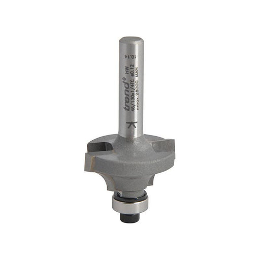 Trend 46/130 x 1/4 TCT Bearing Guided Ovolo & Round Over 6.3mm Radius Trend - RockBottom Northampton