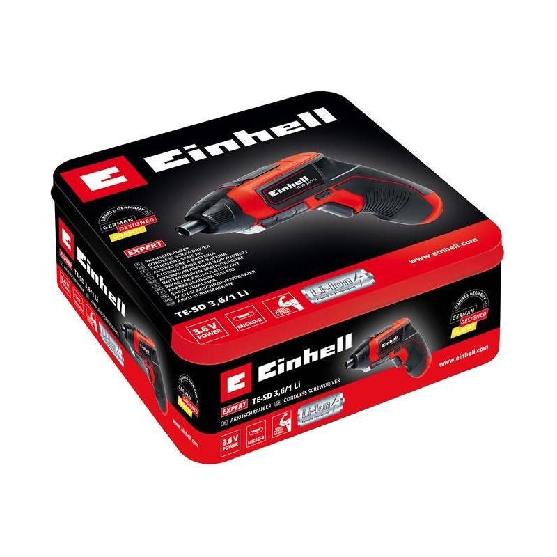 Einhell TE-SD 3.6/1 Li Cordless Screwdriver 3.6V 1 x 1.5Ah Li-ion Einhell - RockBottom Northamptin