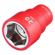 Draper XP1000 VDE Socket, 3/8" Sq. Dr., 20mm Draper - Town Tools