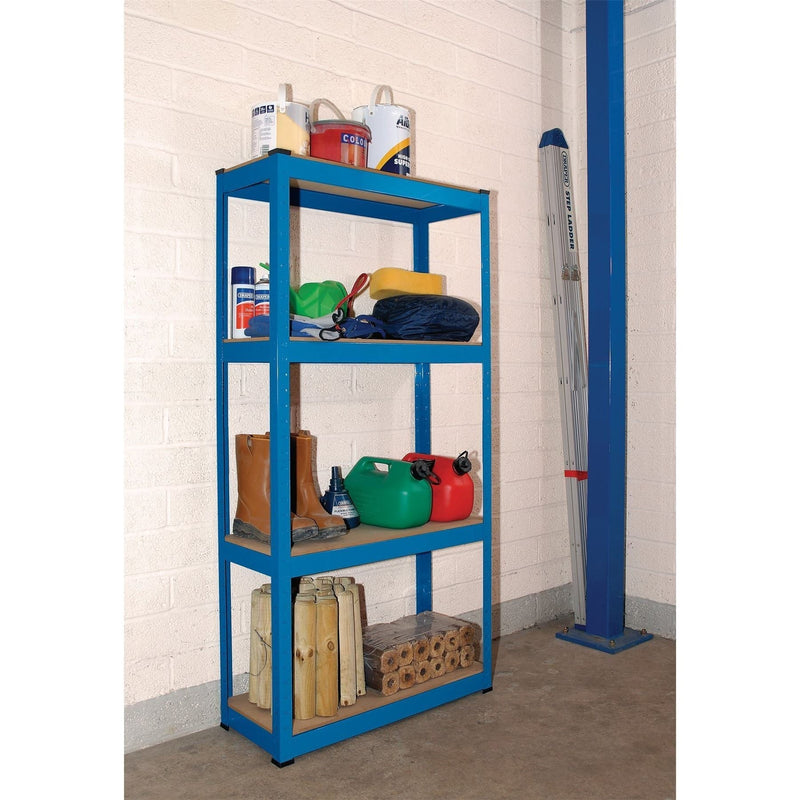 Draper Steel Shelving Unit, 4 Shelves, L760 x W300 x H1520mm 21658 Draper - Town Tools 