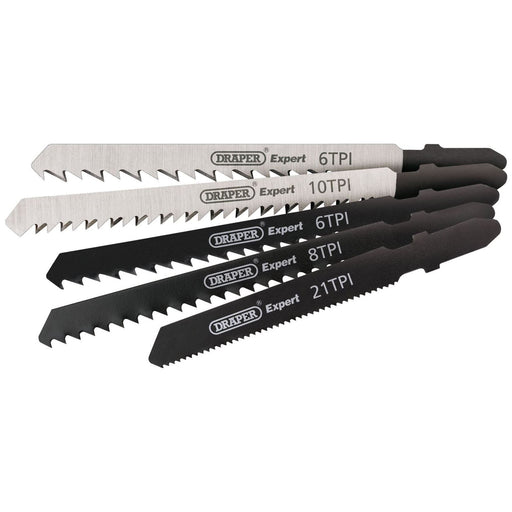 Draper 81734 Assorted Jigsaw Blade Set (5 Piece)