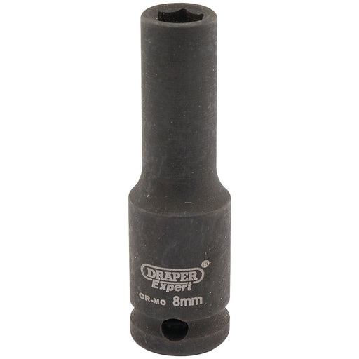 Draper 06881 Draper HI-TORQ® 6 Point Deep Impact Socket, 3/8" Sq. Dr., 8mm