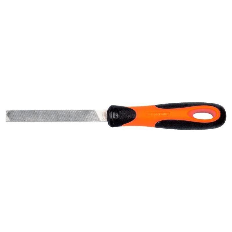 Bahco 1-100-08-1-2 ERGO™ Handled Flat Bastard Cut File 200mm (8in) Bahco - RockBottom Northampton